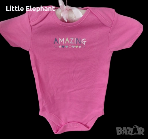 Боди с къс ръкав за 18-24 мес мом"Amazing",Англия/ново