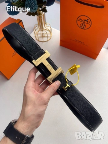 колани от естествена кожа в кутия hermes , снимка 3 - Колани - 53216873