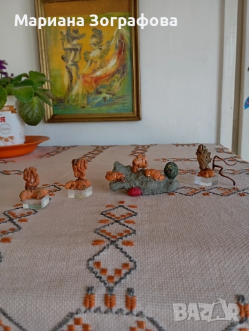 Авторска скулптура, Абстрактна пластика от дърво - 2 бр., ръчна изработка 1987 г., уникати, снимка 17 - Антикварни и старинни предмети - 47720845