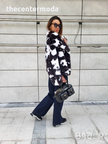 Дамско палто от еко косъм 