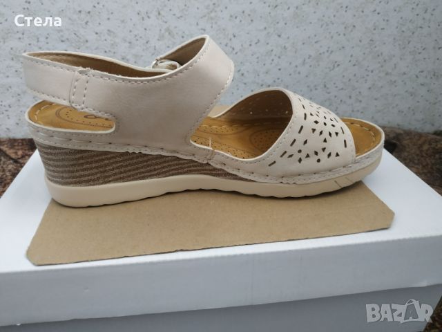 Дамски сандали на платформа , снимка 3 - Сандали - 46270198