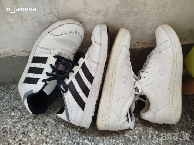 бели маратонки  adidas , FILA , снимка 1 - Кецове - 49312397