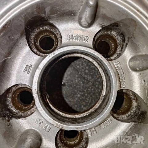 Продавам джанти от AUDI А2 15/6J/ET37 с гуми, снимка 6 - Гуми и джанти - 53759694