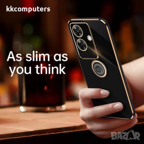 Realme Note 60 XINLI Electroplated Ring Holder Калъф и Протектор, снимка 2 - Калъфи, кейсове - 52732272