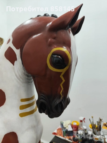 люлеещ кон от дърво, снимка 6 - Декорация за дома - 53520514