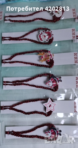 Ръчно изработени Коледни гривнички . Прекрасен подарък за предстоящите празници , снимка 11 - Гривни - 52634731