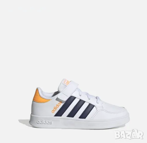 Намаление Детски маратонки Adidas Breaknet EL White Yellow Gw2898, снимка 1 - Детски маратонки - 47286520