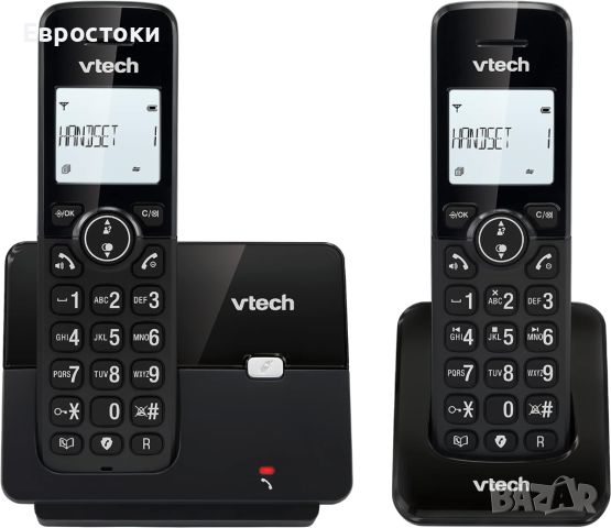 Безжичен телефон VTech CS2001 с 2 слушалки, режим ECO+, снимка 1 - Стационарни телефони и факсове - 45604449