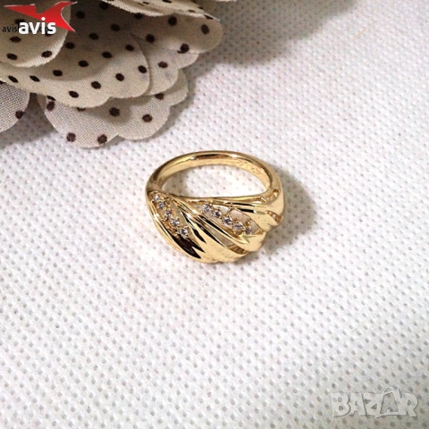Пръстен с 14К златно покритие 224859