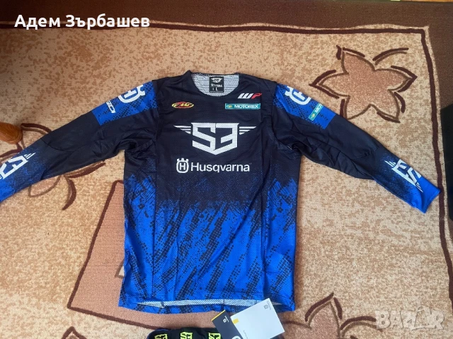 Мотокрос/ендуро екип (джърси и бридж) S3 Husqvarna, снимка 3 - Спортни дрехи, екипи - 51056257