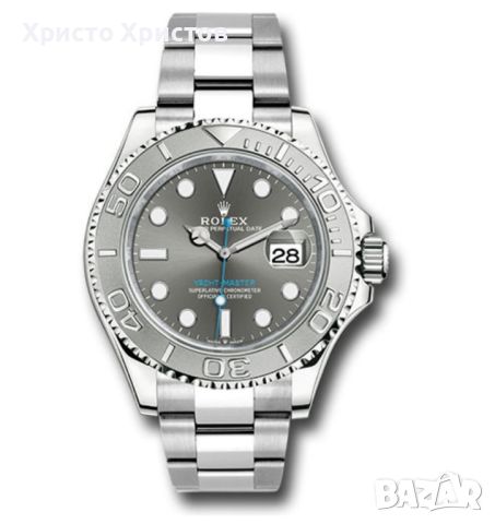 Мъжки луксозен часовник Rolex Yacht-Master Platinum 126622 сребро, снимка 1 - Мъжки - 41632881