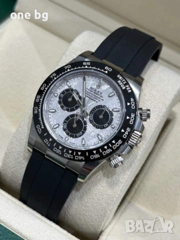 Rolex Daytona Panda Silver Meteorite, снимка 12 - Луксозни - 53388503
