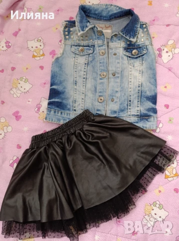 Детски дрехи.Пoла , рокля ...елече , снимка 4 - Детски рокли и поли - 50447715