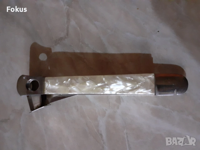 Нож за пури Solingen със седефена дръжка, снимка 2 - Антикварни и старинни предмети - 53878647