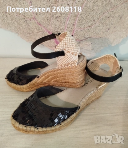 Сандали FABIOLAS – на платформа, еспадрил, №40, снимка 3 - Сандали - 53615957