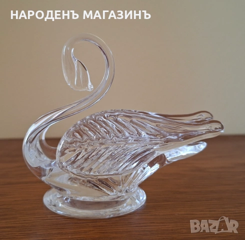 Edinburgh CRYSTAL - Великобритания - Кристален лебед за бижута кристална бижутерка , снимка 12 - Други ценни предмети - 53915950