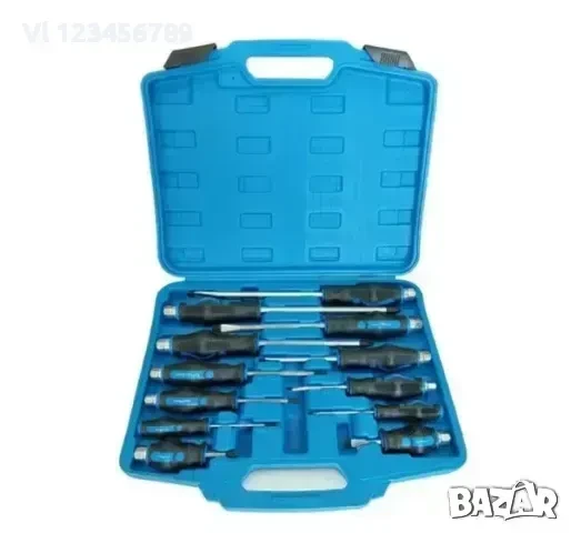 Комплект ударни отвертки KRAFT ROYAL 12 бр., снимка 2 - Отвертки - 50729399