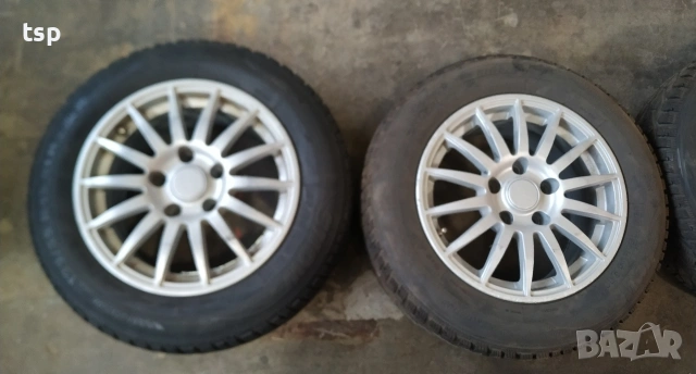 Джанти 15" 5x114,3 със зимни гуми 195,65,15, снимка 4 - Гуми и джанти - 53056240
