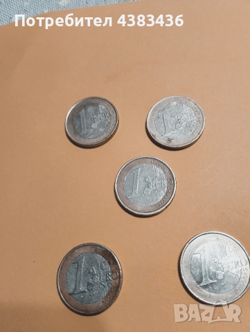 монети от 1 евро