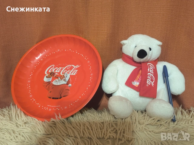 Мечка и чиния на Кока Кола/Coca Cola, снимка 3 - Колекции - 53542199