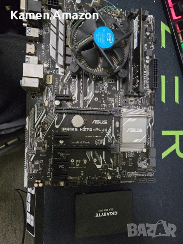 дъно asus prime H270-plus ddr4 + 8ram + 120ssd , снимка 8 - Дънни платки - 53612895