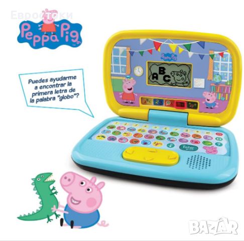 Детски лаптоп VTech Peppa Pig, интерактивна играчка, снимка 2 - Образователни игри - 45538202
