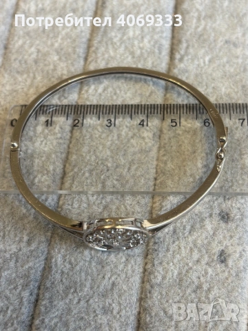 Сребърна гривна с  Дърво и камъчета 925 , снимка 7 - Гривни - 54172117