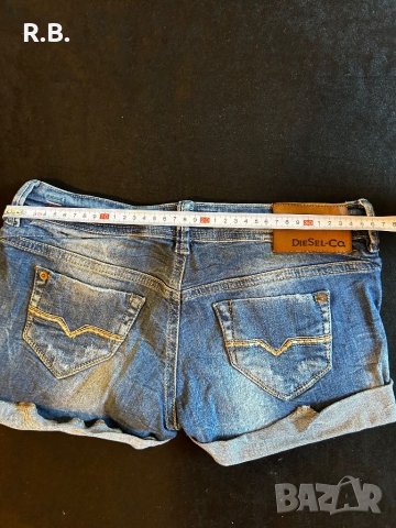 Къси дънкови панталони Diesel, размер XS, снимка 5 - Къси панталони и бермуди - 46411813