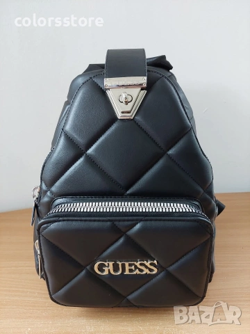 Луксозна Черна раница Guess/SG34f, снимка 2 - Раници - 32601910