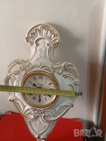 Стенен часовник в бароков стил, снимка 4 - Други ценни предмети - 53837033