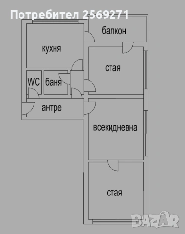Продава тристаен апартамент - център , снимка 5 - Апартаменти - 53017160