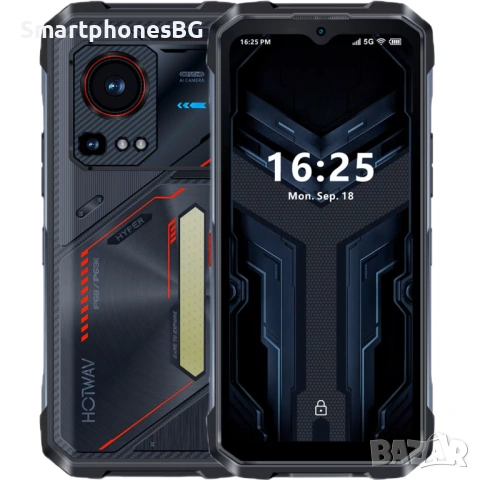 HOTWAV Hyper 7S 5G 16GB RAM 256GB ROM, 10800 mAh, с IP68 защита, снимка 4 - Други - 53788790