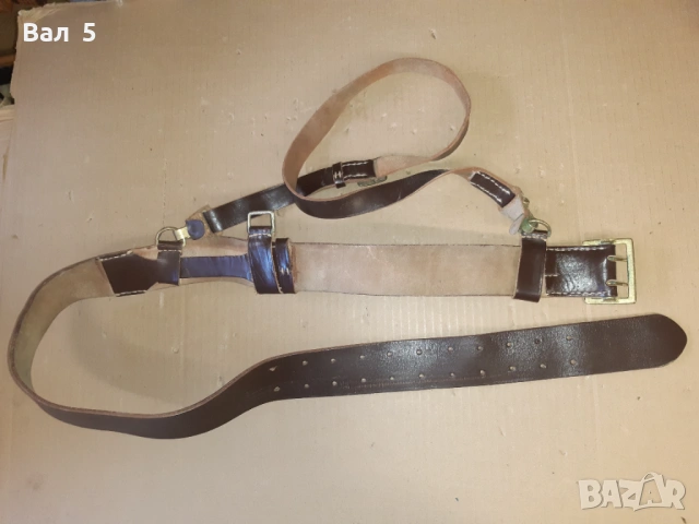 Стар военен строеви офицерски колан с портупей , униформа, снимка 6 - Антикварни и старинни предмети - 53621154