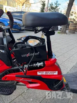 Електрически скутер / велосипед MAXMotors (червен), снимка 6 - Мотоциклети и мототехника - 53702898