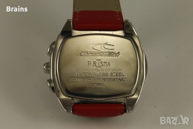 Дамски Стоманен Кварцов Хронограф CHRONOTECH Prisma, снимка 8 - Дамски - 52494242