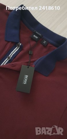 Hugo Boss Parlay 11 Pique Cotton Regular  Fit Mens Size 2XL НОВО! ОРИГИНАЛНА Тениска!, снимка 1 - Тениски - 46307964