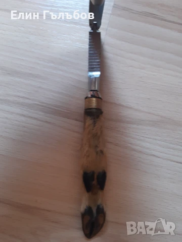 Орехотрошачка с дръжки крака от дива коза, снимка 6 - Колекции - 51273930