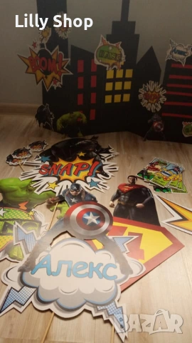 Покани, банер за рожден ден, Супер герои  / Super Heroes, снимка 2 - Покани - 53188668