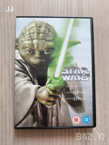 Star Wars Prequel Trilogy 45лв. Трилогия DVD Филм Дивиди Междузвездни войни PAL 2 Без бг субтитри, снимка 1 - DVD филми - 47246970