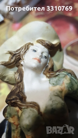 Прекрасна порцеланова статуетка на дама. , снимка 3 - Статуетки - 52818519