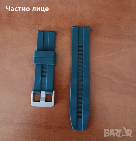 Нова маслено зелена силиконова каишка 22 мм за часовник TRENDER , снимка 4 - Каишки за часовници - 51544852