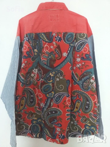 унисекс винтидж риза от 90тте размер L, снимка 2 - Ризи - 54137138