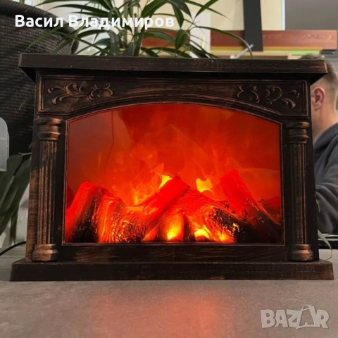 Декоративна LED камина настолна, снимка 6 - Декорация за дома - 52681074