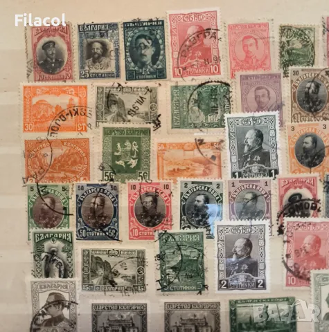 Царство България Лот 60 броя марки 1911 - 1944 година, снимка 2 - Филателия - 49739007