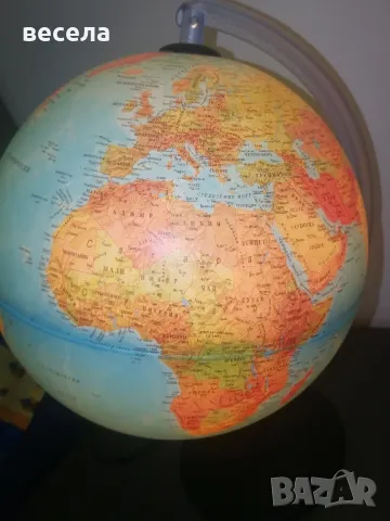 глобус, светещ, лампа със стойка. , снимка 1