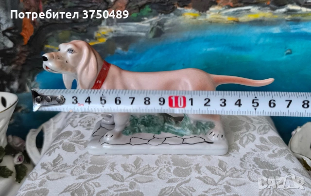Порцеланова фигурка на куче, снимка 5 - Колекции - 53846058