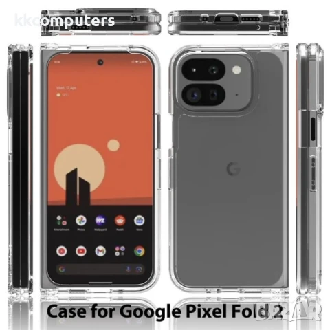 Google Pixel 9 Pro Fold 5G Силиконов Калъф TPU и Протектор, снимка 8 - Калъфи, кейсове - 51122250