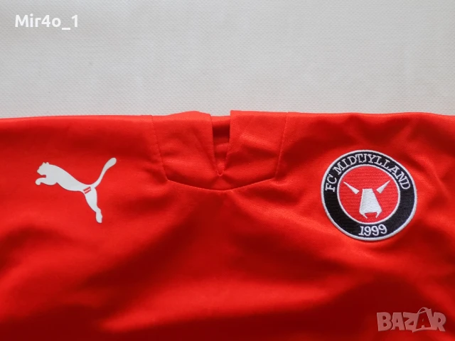 футболна тениска fc midtjylland puma пума екип блуза фанела оригинална спортна мъжка S, снимка 3 - Спортни дрехи, екипи - 50751477