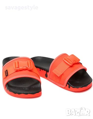 Джапанки ADIDAS Originals Pouchylette Slides Orange, снимка 3 - Джапанки - 46589330