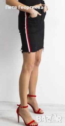 Дънкова пола размер М, снимка 3 - Поли - 54116387